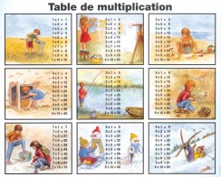 La table de multiplication, collection Poster Plastifié, boutique en ligne  des Editions Aedis