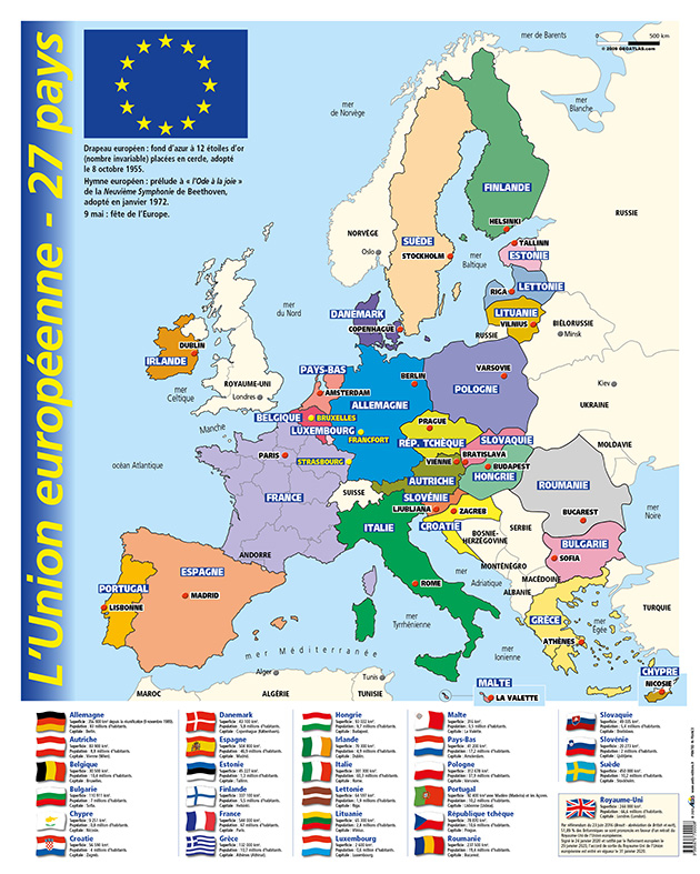 Carte Des Pays Europ ens Carte De L Union Europ enne DDVLNE