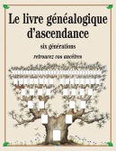 Les Ouvrages | Généalogie | 																																												Depuis la page numérotée 1, jusqu'à la page 63, vous aurez remonté six générations et écrit... l'histoire de votre Famille.
										
										
										
										