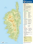 Les Ouvrages | Cartes régionales | Carte plastifiée entièrement en langue corse avec les toponymes traditionnels.